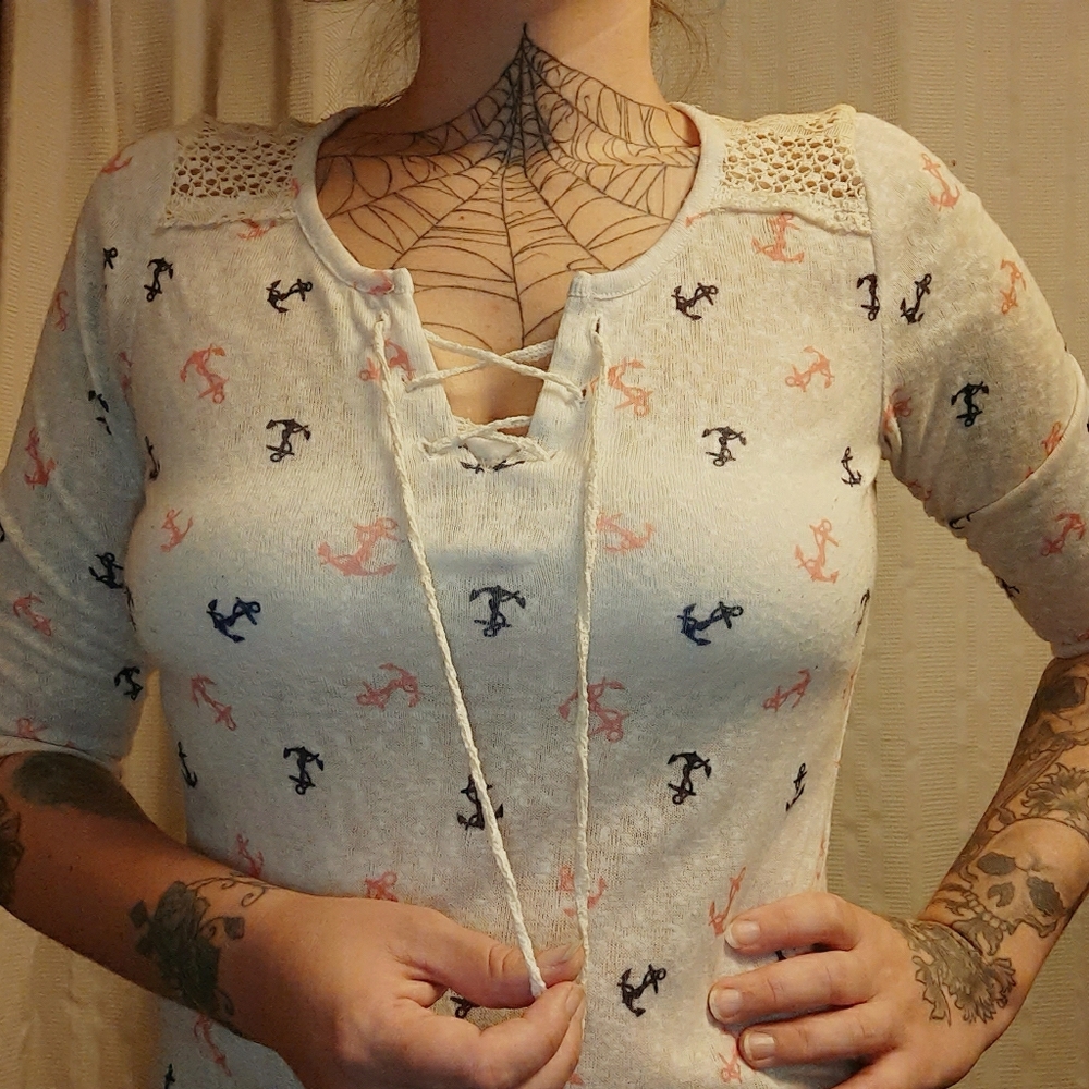 No Boundaries Anchor Blouse